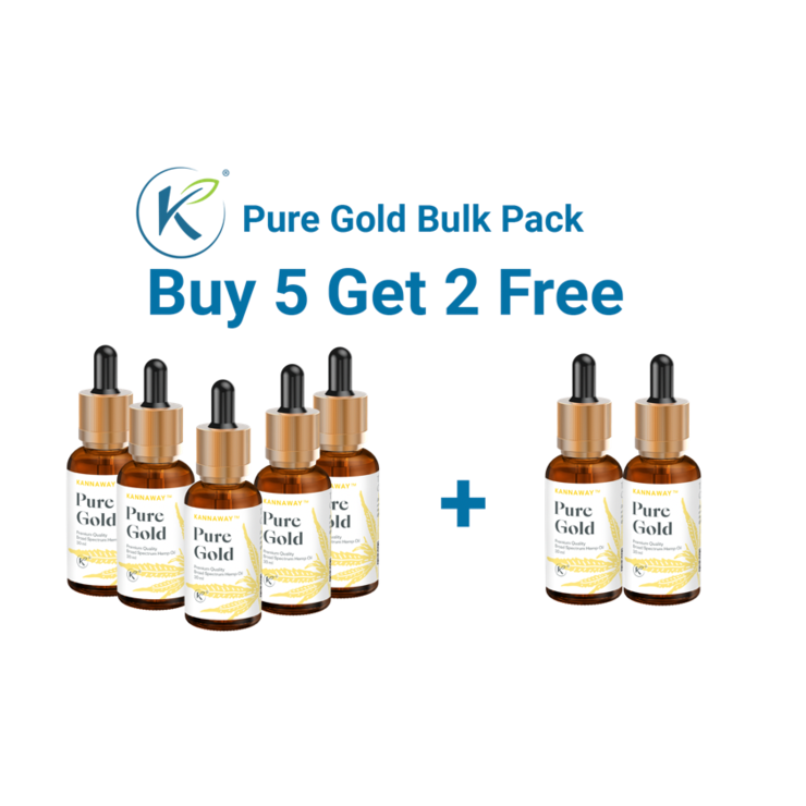 PURE GOLD 500mg - 30 ml Bulk Pack (5+2 Free)