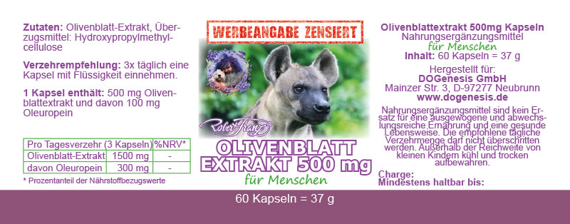 Olivenblattextrakt – 60 Kapseln – von Robert Franz – Bild 2
