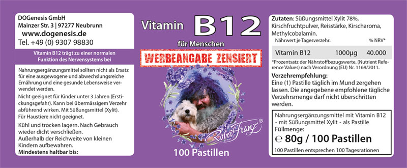 Vitamin B12 Pastillen, Robert Franz – Bild 2