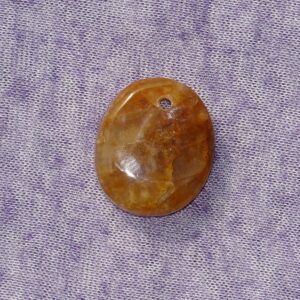 Hämatitquarz gebohrt Nr. 1