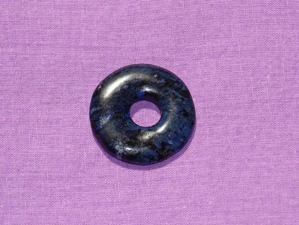 Dumortierit-Donut dunkelblau Ø 35 mm