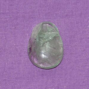 Fluorit grün/violett - Regenbogenfluorit (gebohrt) Nr. 1