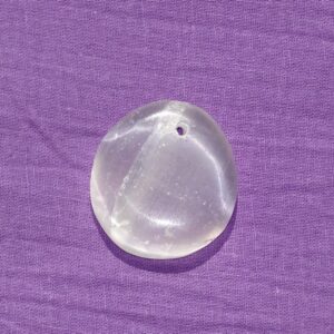 Selenit-Flachstein gebohrt Nr. 1