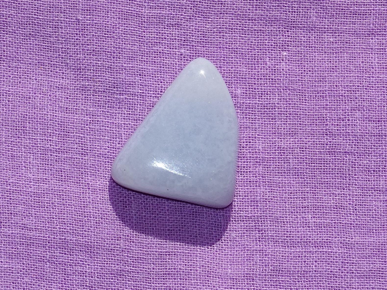 Chalcedon blau gebohrt Nr. 1