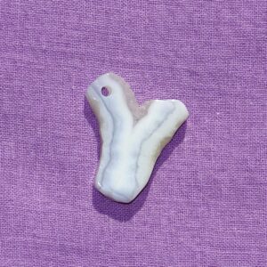 Chalcedon blau gebohrt Nr. 2