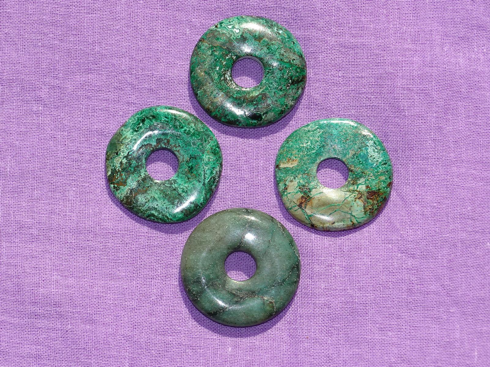 Chrysokoll-Donut Ø 30 mm