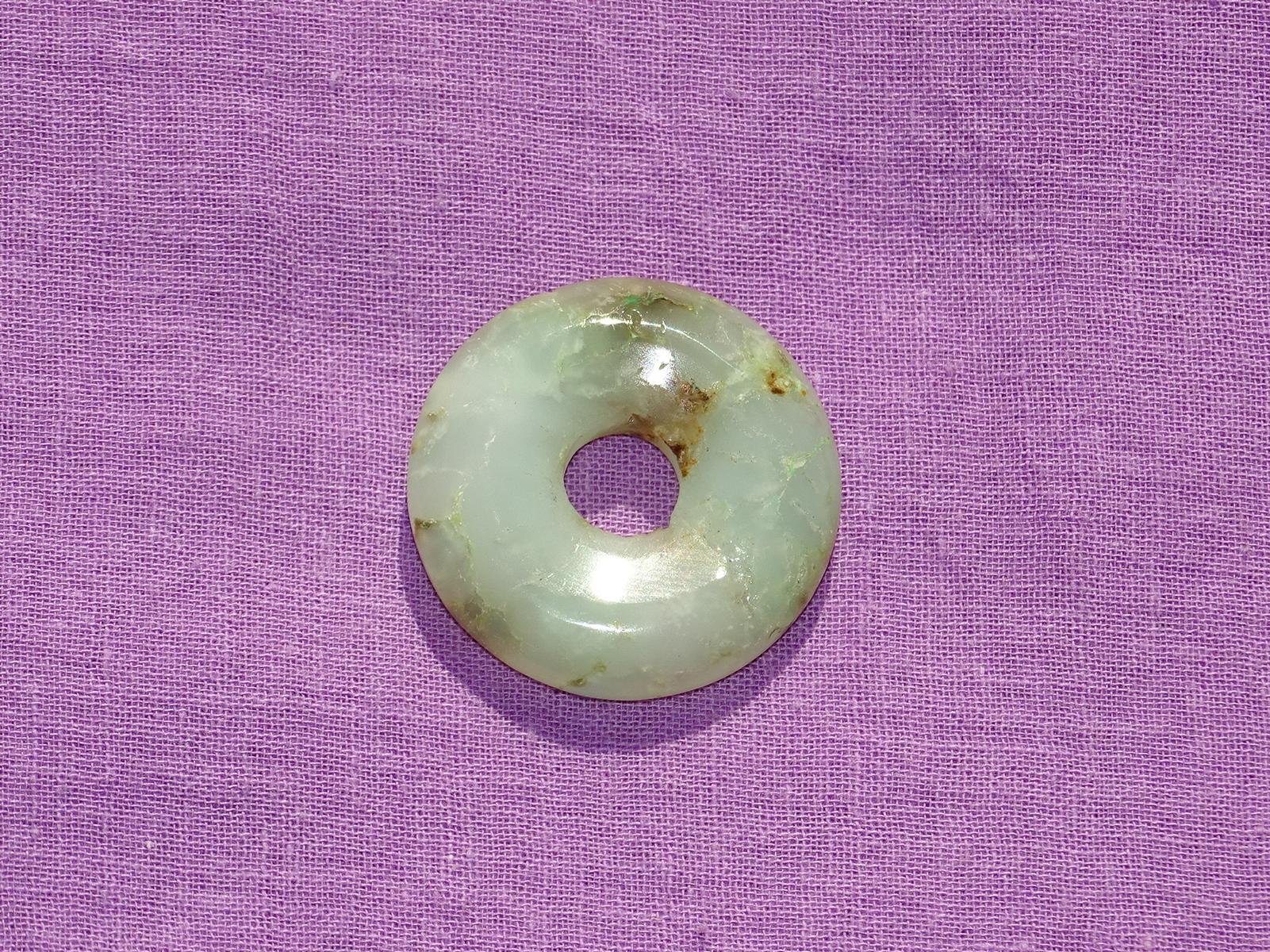 Chrysopras-Donut Nr. 7 Ø 30 mm