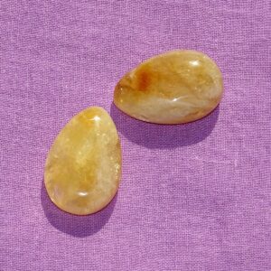 Citrin-Tropfen gebohrt