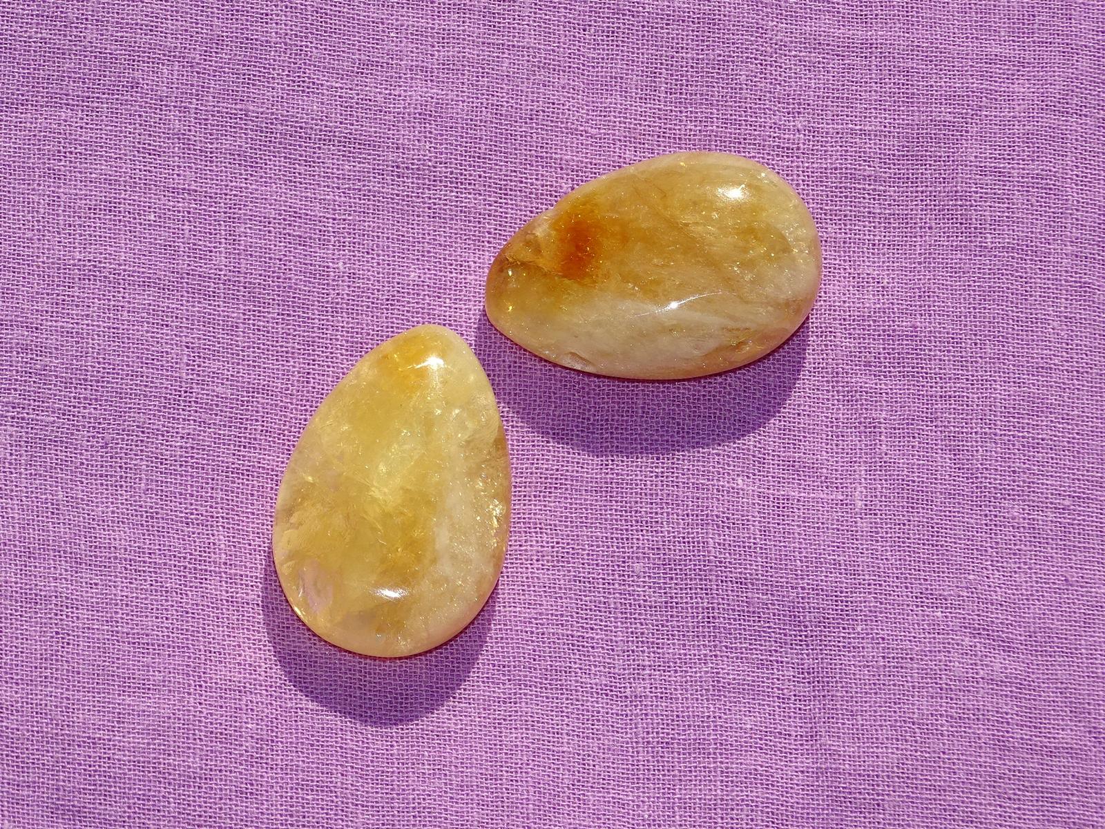 Citrin-Tropfen gebohrt