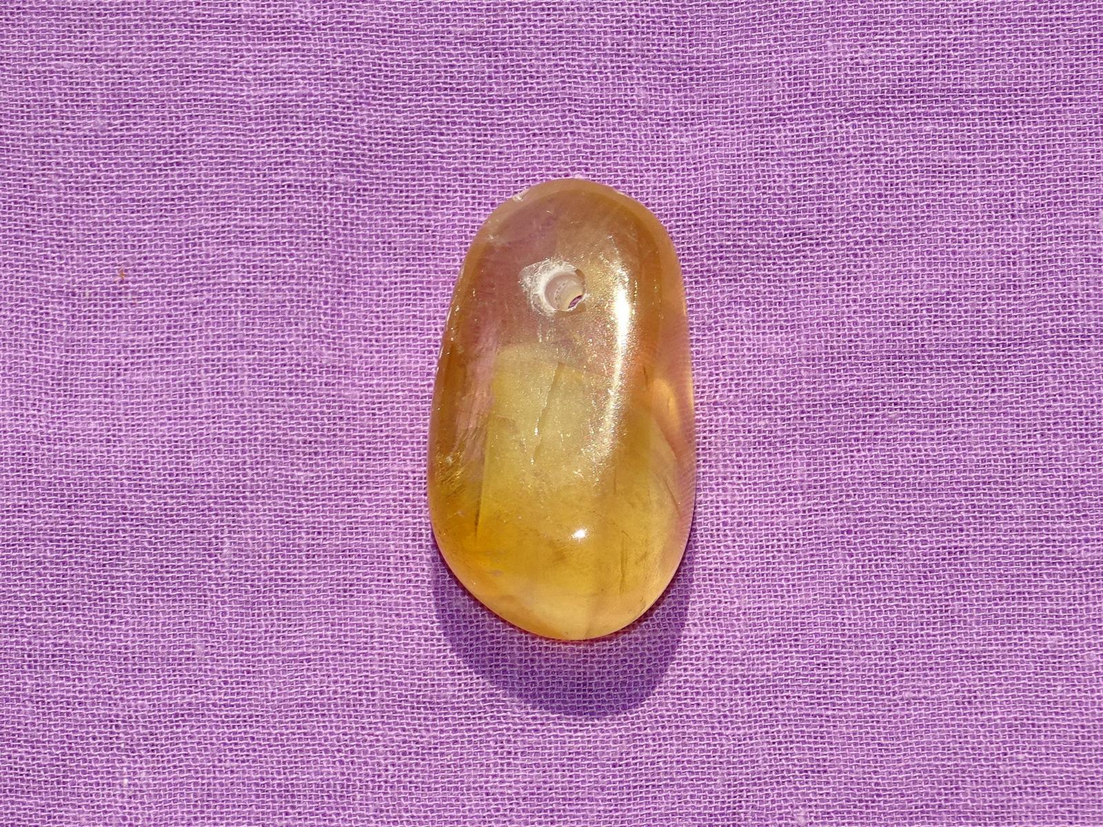 Citrinocalcit gebohrt Nr. 1