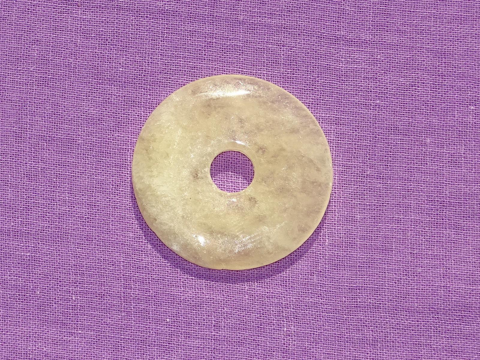 Orangencalcit-Donut Ø 35 mm