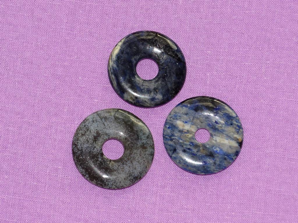 Dumortierit-Donut dunkleres blau Ø 30 mm