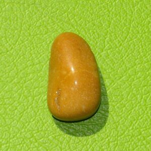 Jaspis gelb/braun gebohrt Nr. 1