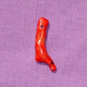 Koralle rot, Ast gebohrt Nr. 3