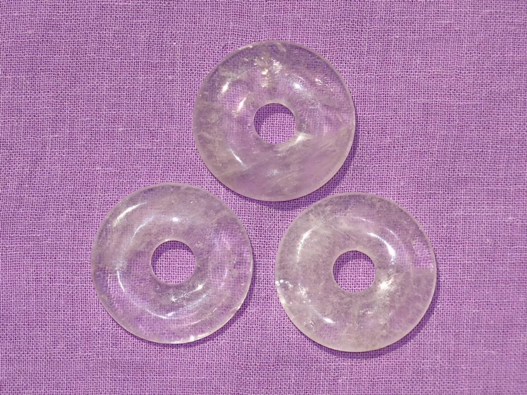 Lavendelquarz-Donut Ø 30 mm