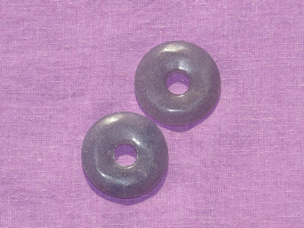 Lepidolith-Donut lila Ø 30 mm