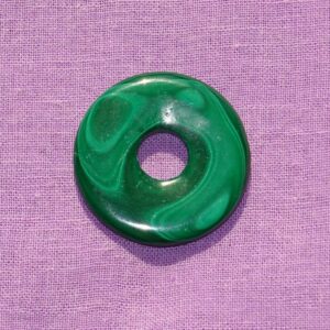 Malachit-Donut Ø 30 mm Nr. 3