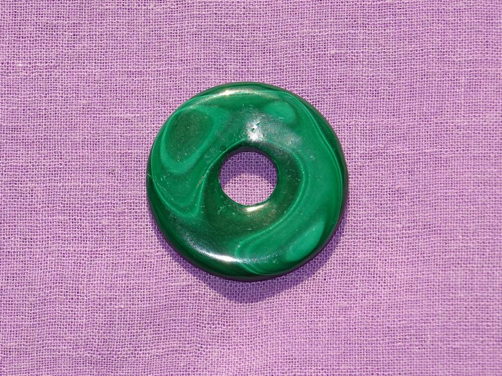 Malachit-Donut Ø 30 mm Nr. 3