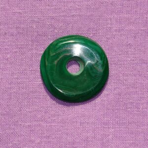 Malachit-Donut Ø 25 mm Nr. 6