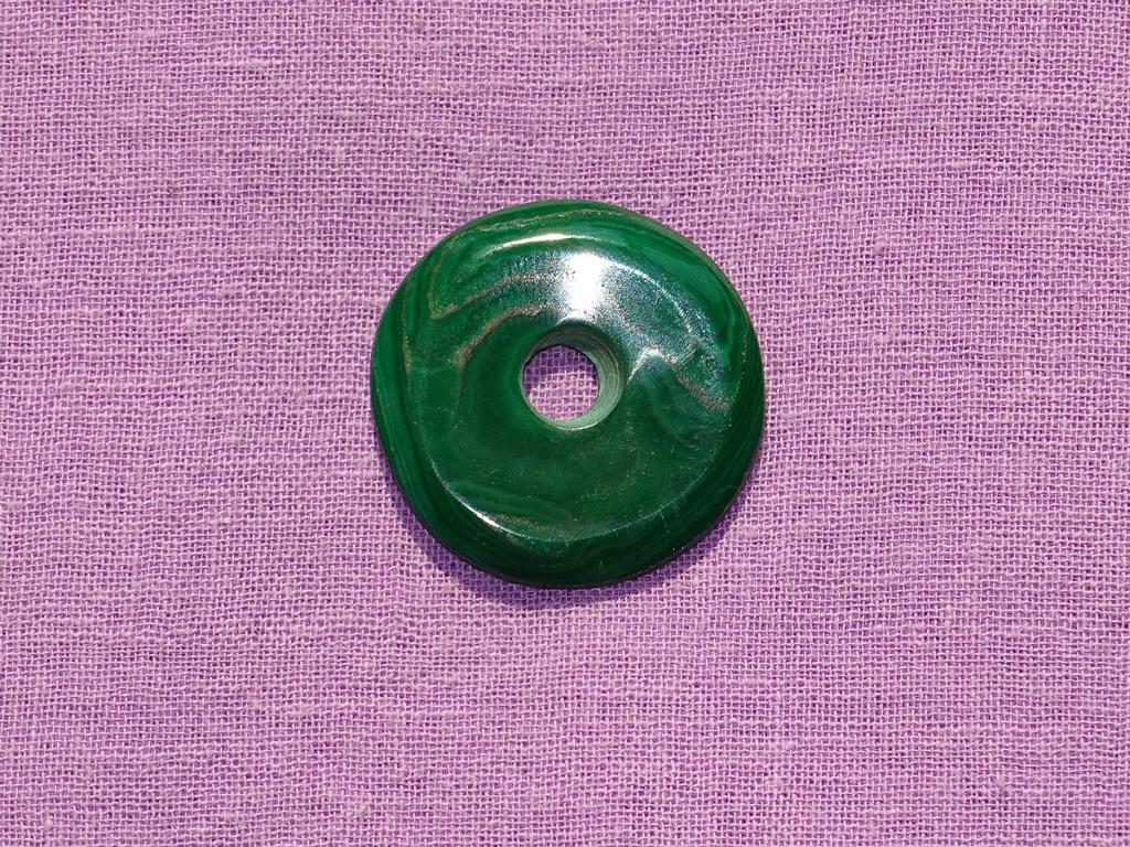 Malachit-Donut Ø 25 mm Nr. 6