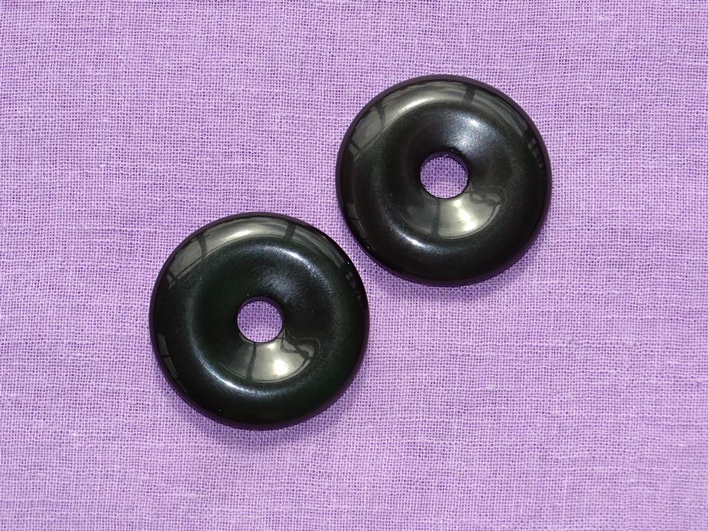 Regenbogenobsidian-Donut Ø 30 mm