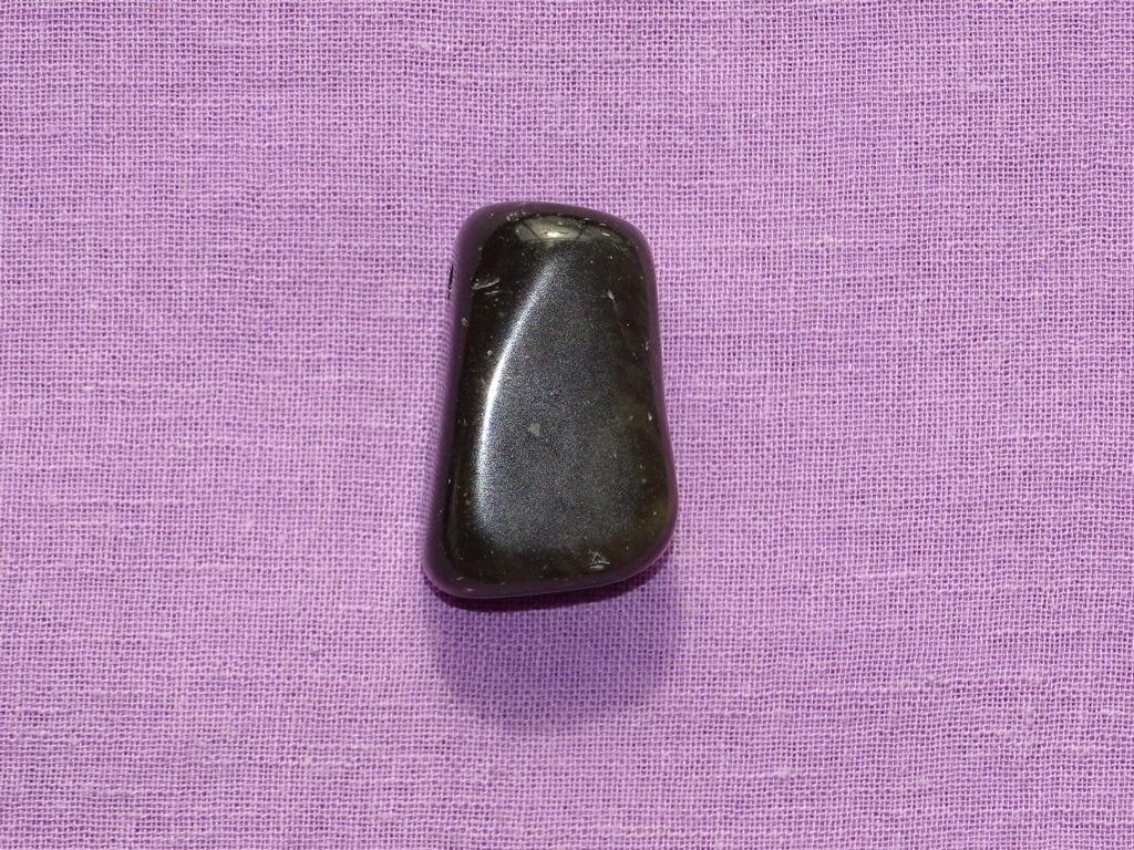 Silberobsidian gebohrt Nr. 3