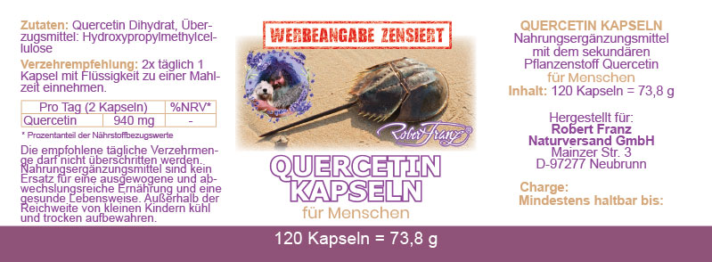Quercetin Kapseln - 120 Kapseln, Robert Franz – Bild 2