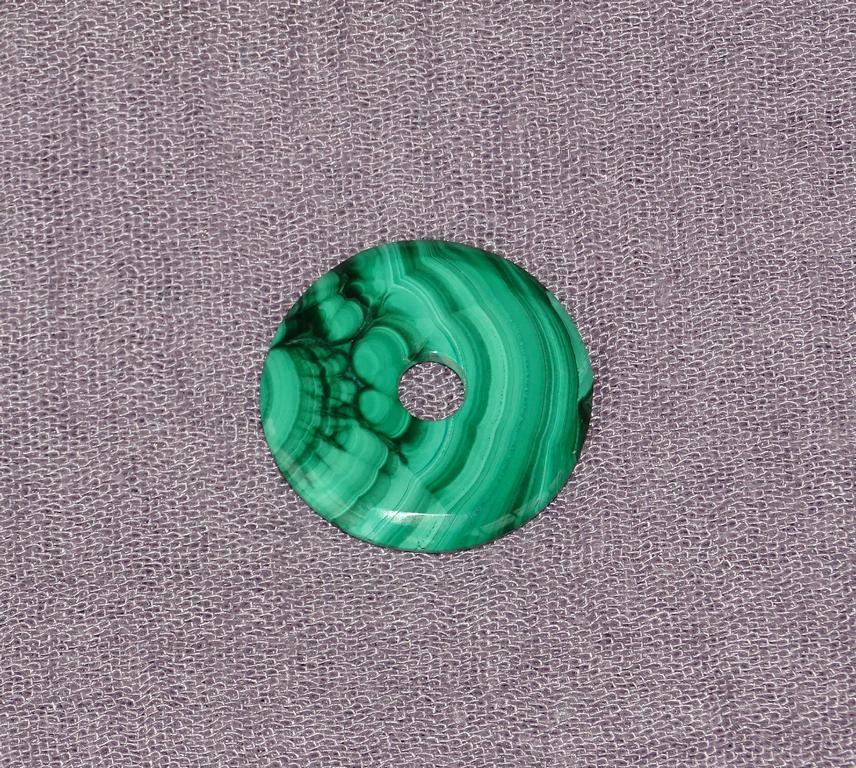 Malachit-Donut Ø 30 mm Nr. 5