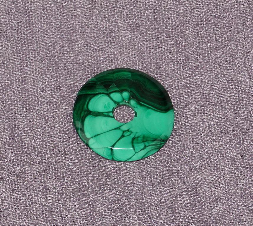 Malachit-Donut Ø 30 mm Nr. 6