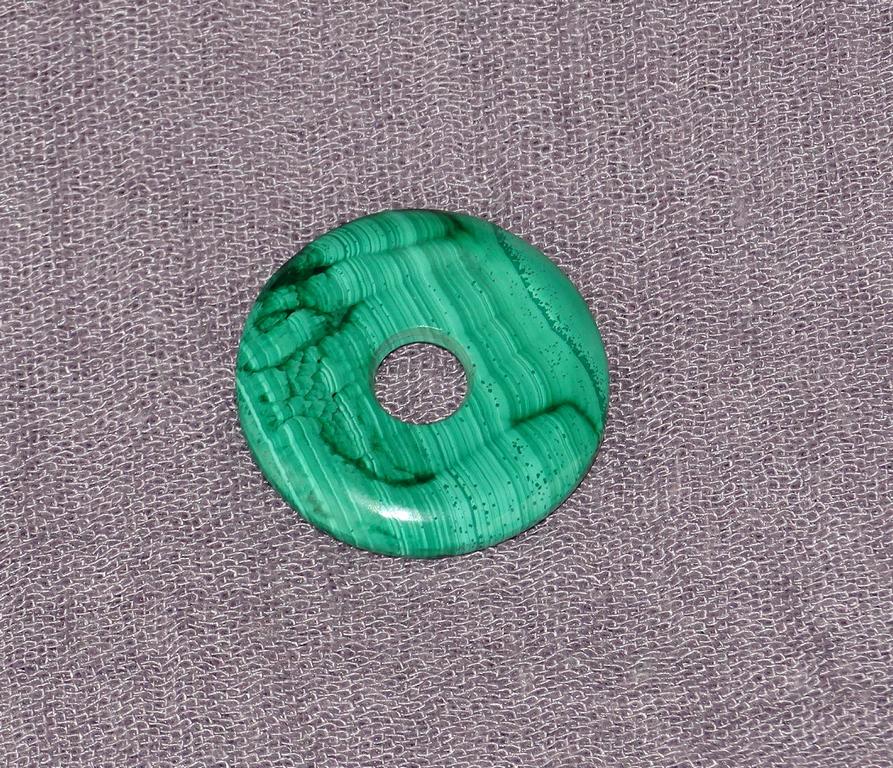 Malachit-Donut Ø 30 mm Nr. 7