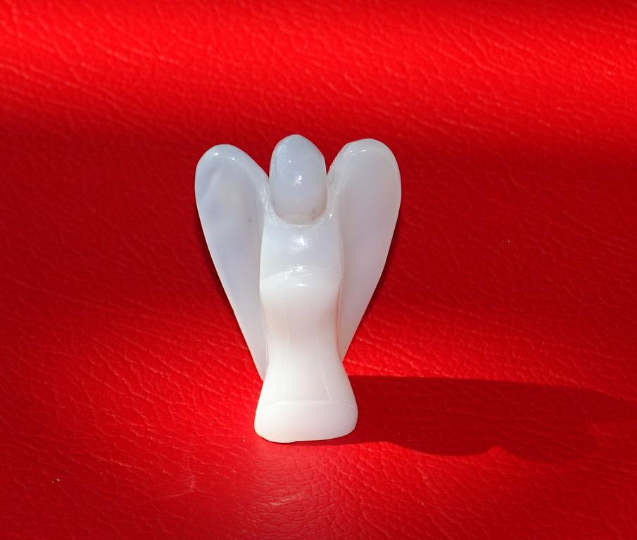 Chalcedon-Engel 5 cm (blau)