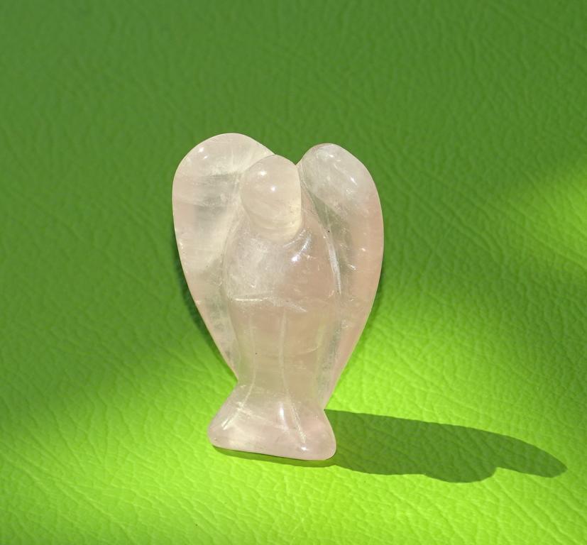 Rosenquarz-Engel 5 cm