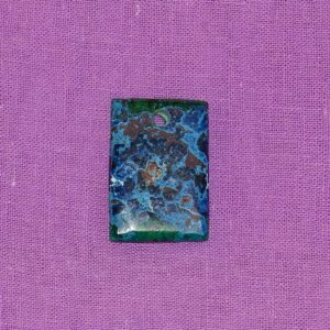 Azurit-Malachit-Anhänger Nr. 3 (gebohrt)