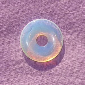 Opal-Glas-Donut (= Opalith synthetisch) Ø 30 mm