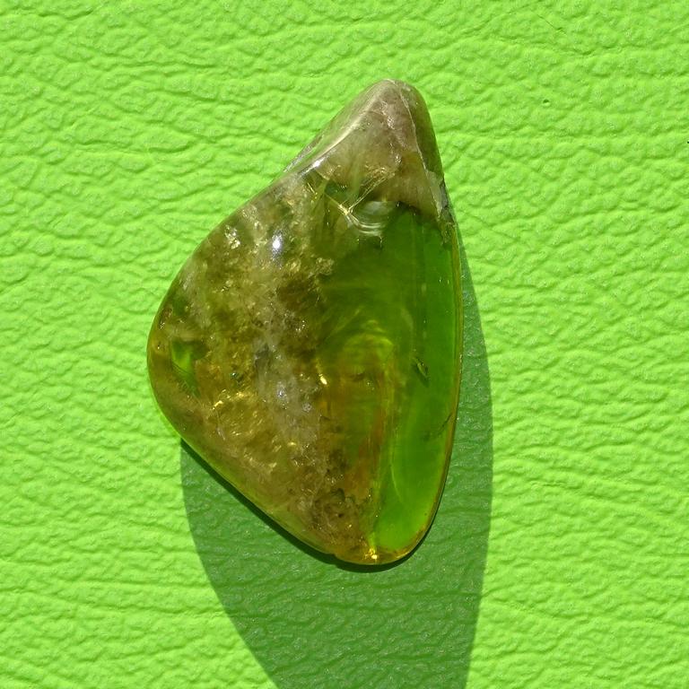 Prasiolith gebohrt Nr. 2
