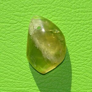 Prasiolith gebohrt Nr. 3