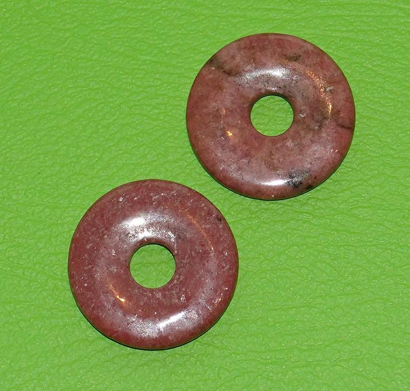 Rhodonit-Donut Ø 3 cm