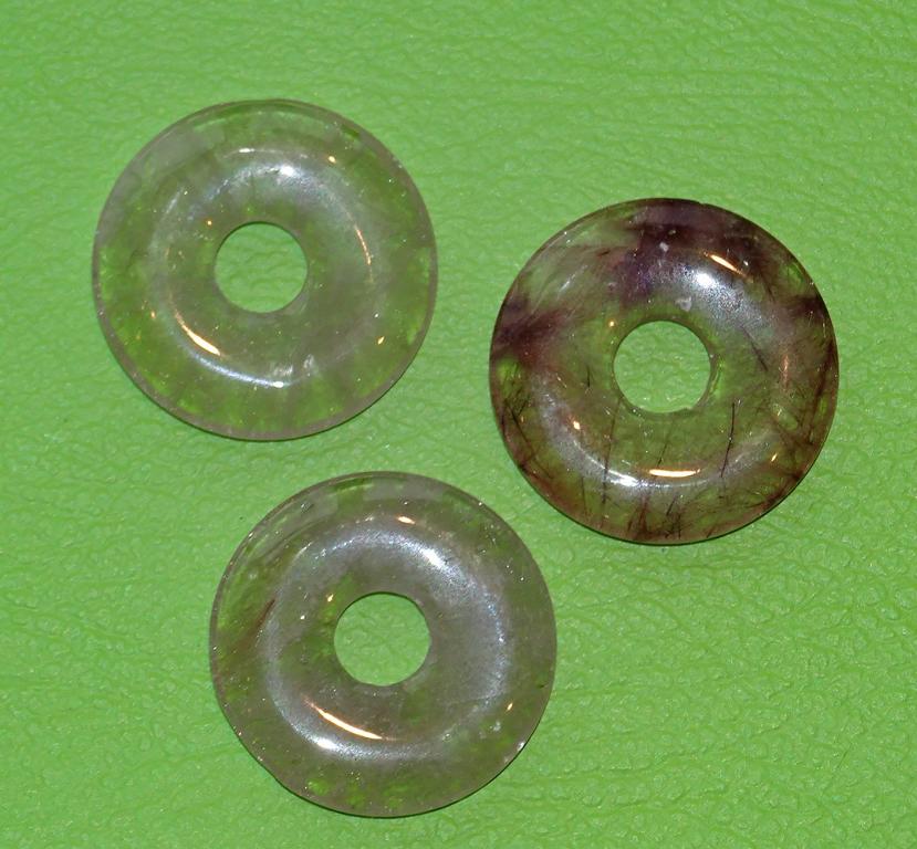 Rutilquarz-Donut Ø 3 cm