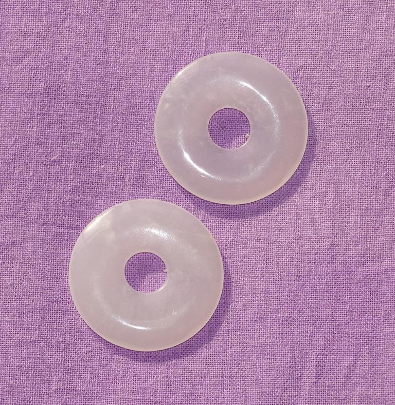 Schneequarz-Donut Ø 30 mm