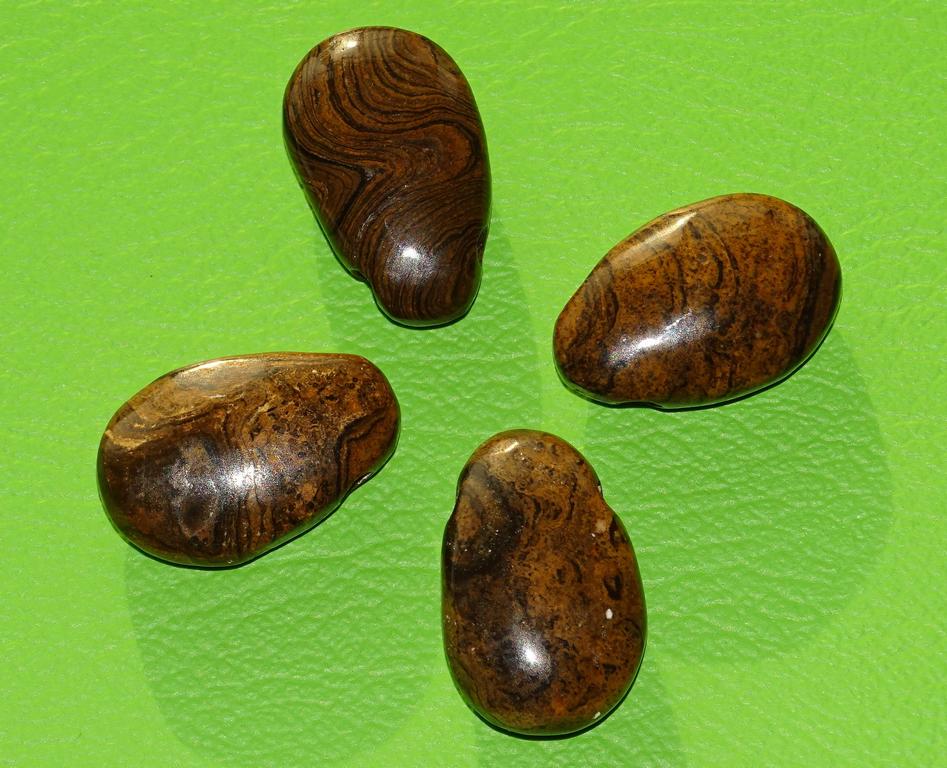 Stromatolith-Tropfen gebohrt