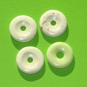 Zitronen-Chrysopras-Donut Ø 30 mm