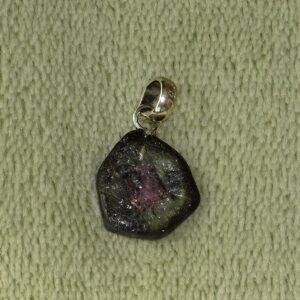 Wassermelonenturmalin-Anhänger Nr. 4