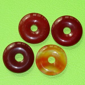 Fleischachat-Donut Ø 30 mm