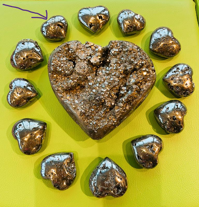 Pyrit-Herzen - Wähle aus dem aktuellen Sortiment!