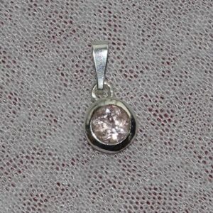 Morganit-Anhänger facettiert & in Silber gefasst