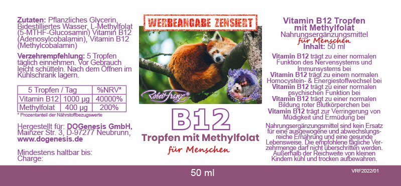Vitamin B12 Tropfen mit Methylfolat, Robert Franz – Bild 2