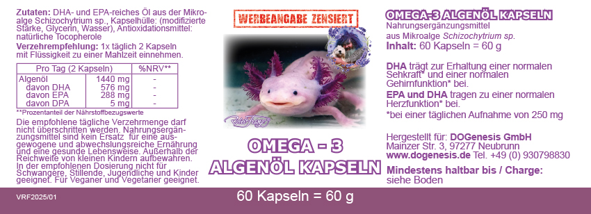 Omega - 3 Algenöl Kapseln, Robert Franz – Bild 2