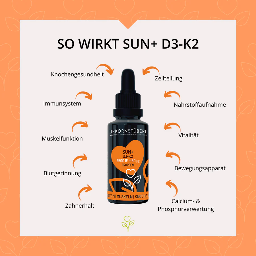 sun+ D3-K2 Tropfen 15 ml, Fa. UKS Handels GmbH – Bild 4